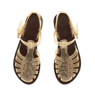 Ancient Greek Sandals - Women's Homeria Jelly Clear Caramel Sandals