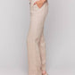 Charlie B - Pull-on Linen Blend Wide Leg Pants