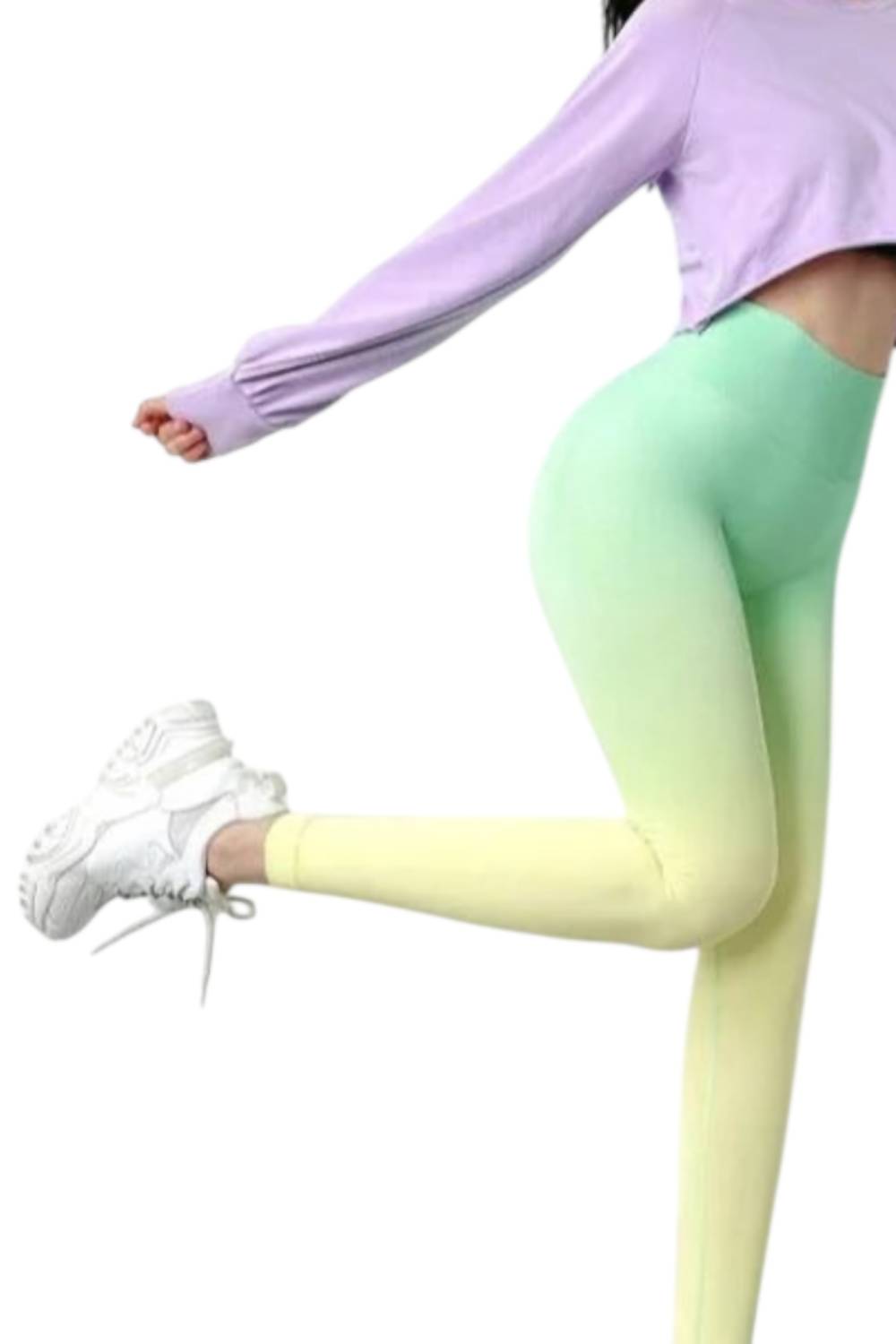 Rockstar Peach - Ode to Ombre Sculpting Leggings