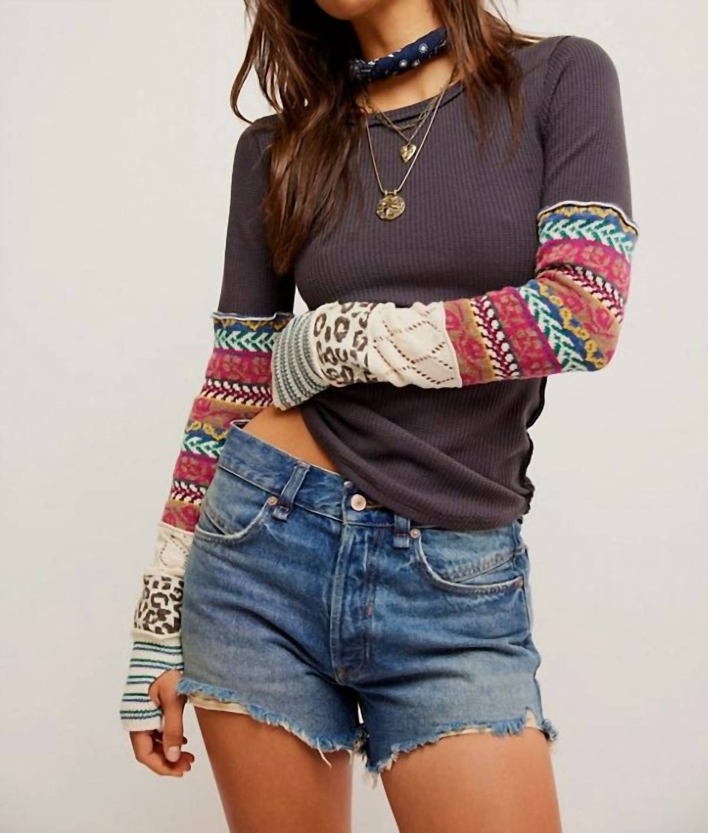 Free People - Long Sleeve All In Cuff Top