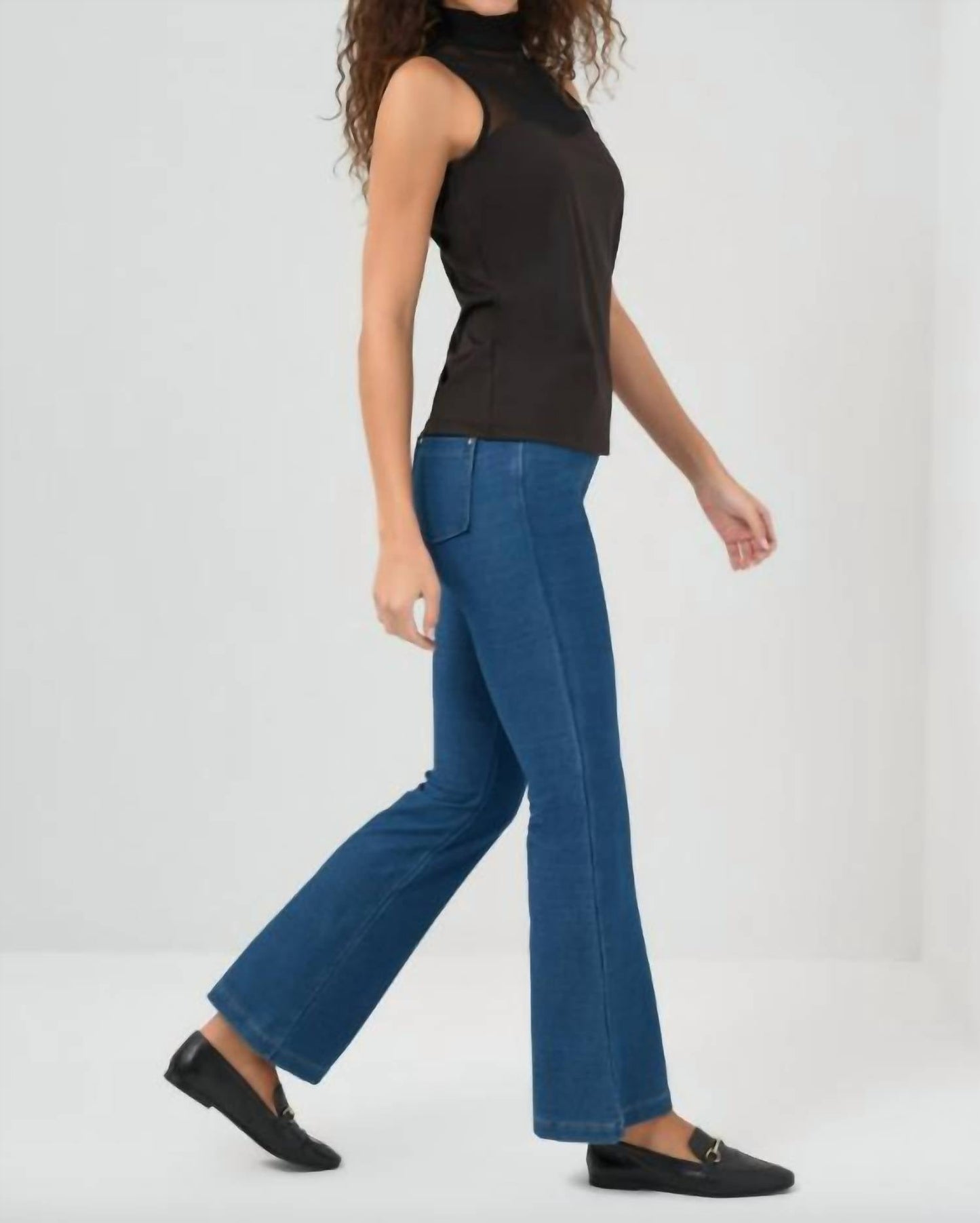 Anatomie - Ellen Sleeveless Mesh Mockneck Top
