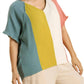 Umgee - Color Block Cotton Gauze Top