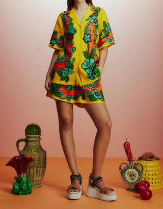 Alemais - Flame Button Shirt