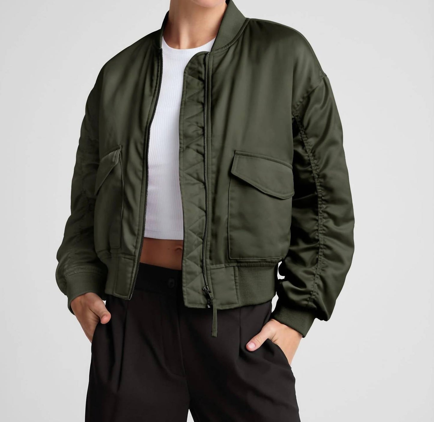 Beyond Yoga - Women's Melrose Shirred Sleeve Jacket
