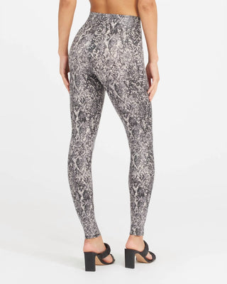 Spanx - FAUX LEATHER SNAKE SHINE LEGGINGS