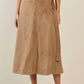 Able - A-line Vegan Suede Skirt