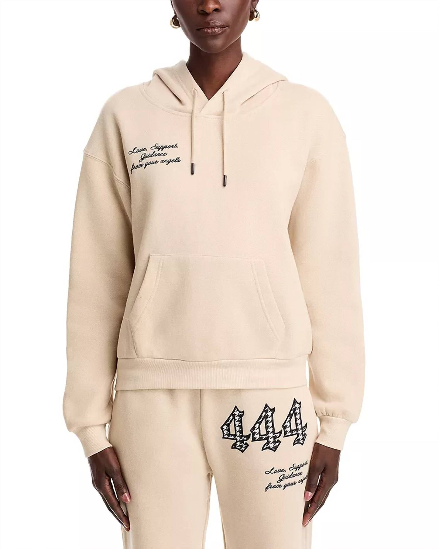 Vintage Havana - Angel Number 444 Hoodie with Patch