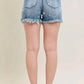 Judy Blue - High Rise Star Print Cut Off Destroy Shorts