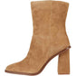 Vince Camuto - Women's Dantania Tan Suede Fashion Mid Calf Square Toe Block Heel Boots