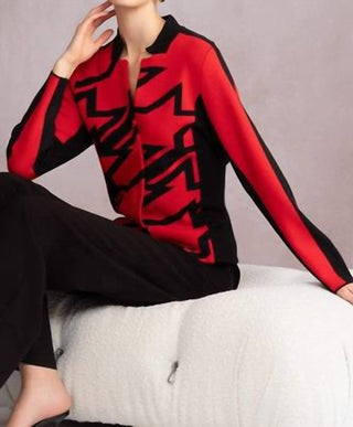 Alison Sheri - Star Pattern Knitted Jacket