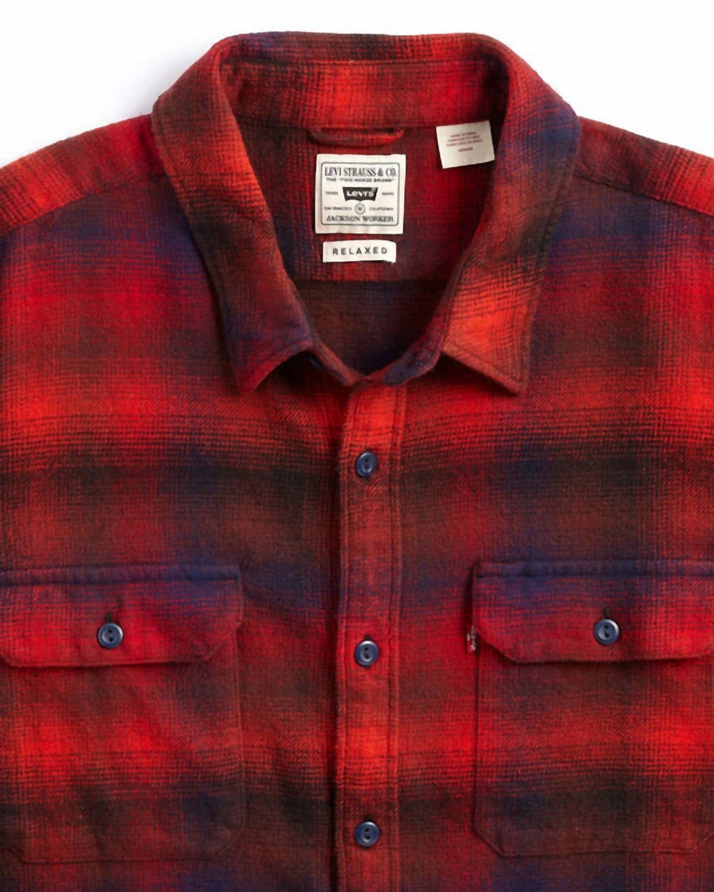 Levi'S - Jackson Worker Flannel Jonty Plaid Shirt