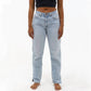 Aligrace - Allysa Tilted Split Jeans
