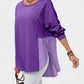 Double Take - Full Size Long Sleeve High-low T-shirt