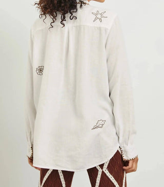 Rails - Saya Marine Embroidery Button-down