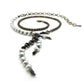 Embrazio - Bronze and Baroque Pearl Opera Necklace or Double-Wrap Choker with Cascading Pearl Tassel
