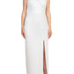 Adrianna Papell - V-neck Sequined Mesh Dress
