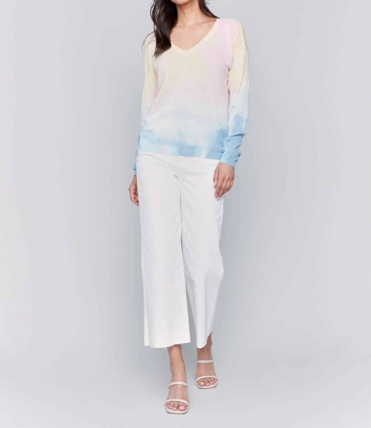 Charlie B - Lightweight Long Sleeve Tie-dye Sweater