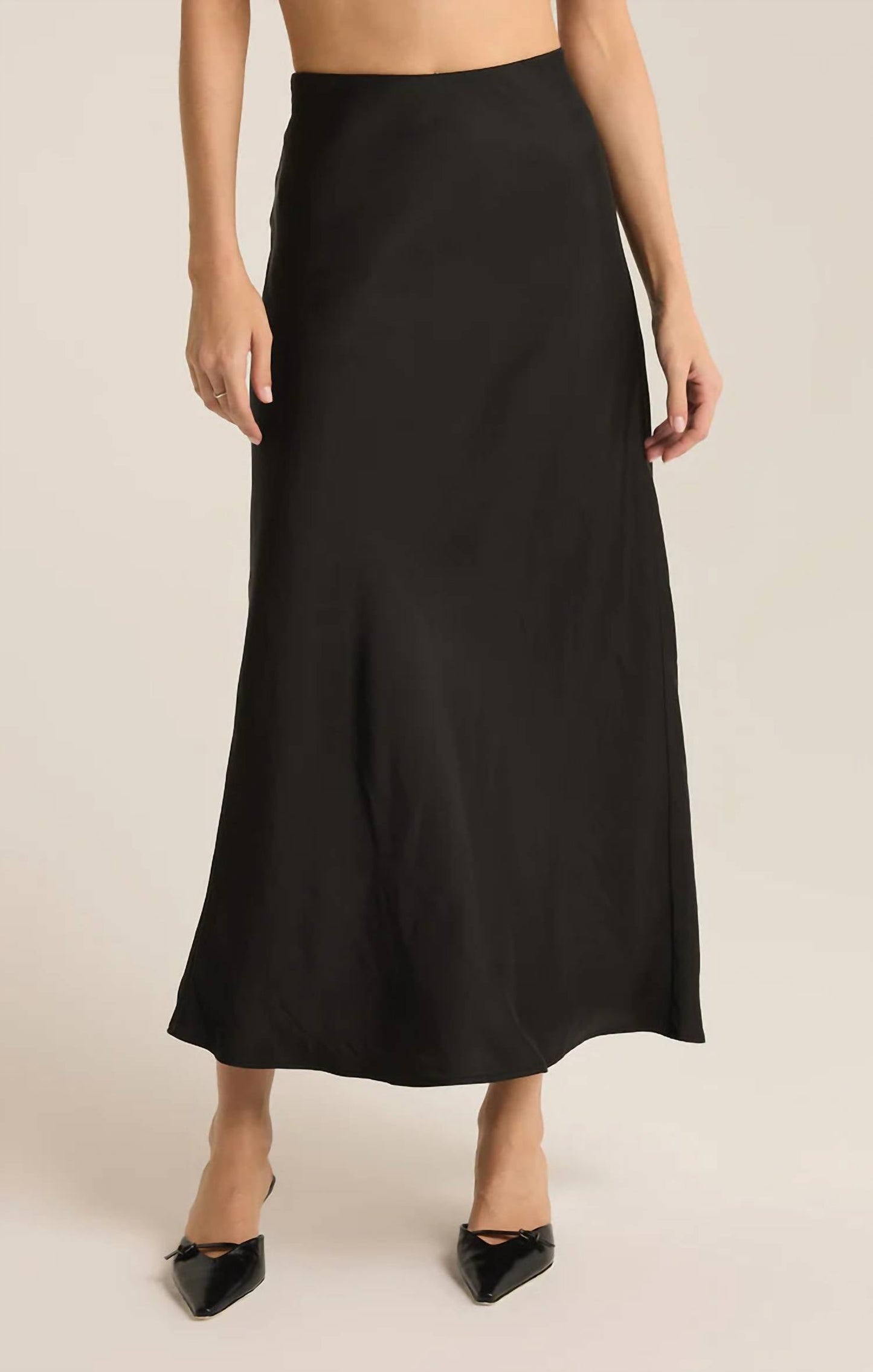 Z Supply - Europa Poly Sheen Midi Skirt