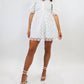 Buddylove - Floral Eyelet Babydoll Mini Dress