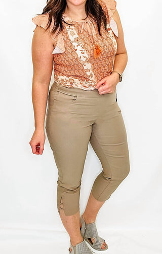 Slimsation By Multiples - 3-strap Hem Crop Pant