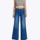 Bayeas - High Rise Utility Wide Leg Jeans