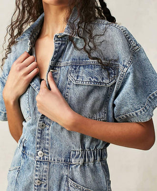 Free People - Marci Cuffed Shortalls