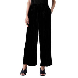 Eileen Fisher - Crushed Velvet Wide Ankle Pants