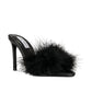 Steve Madden - Women's Spin Leather Hi Feather Heels