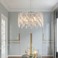 24" Luxurious Round Silver Crystal Chandelier