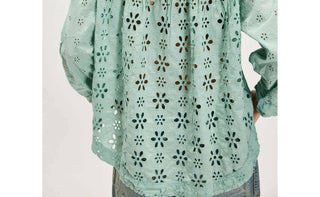 Free People - Mae Washed Eyelet Shirt