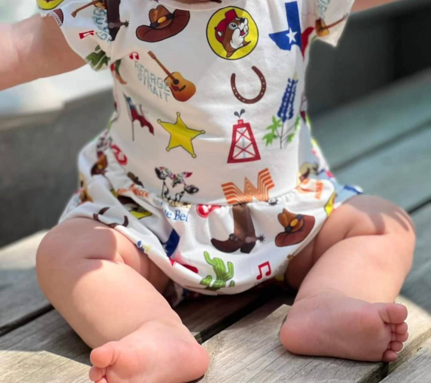 Sassy Kids Palace - Baby Tiny Texas Cutie Romper