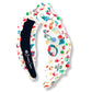 Brianna Cannon - Women's Satin With Christmas Print Headband