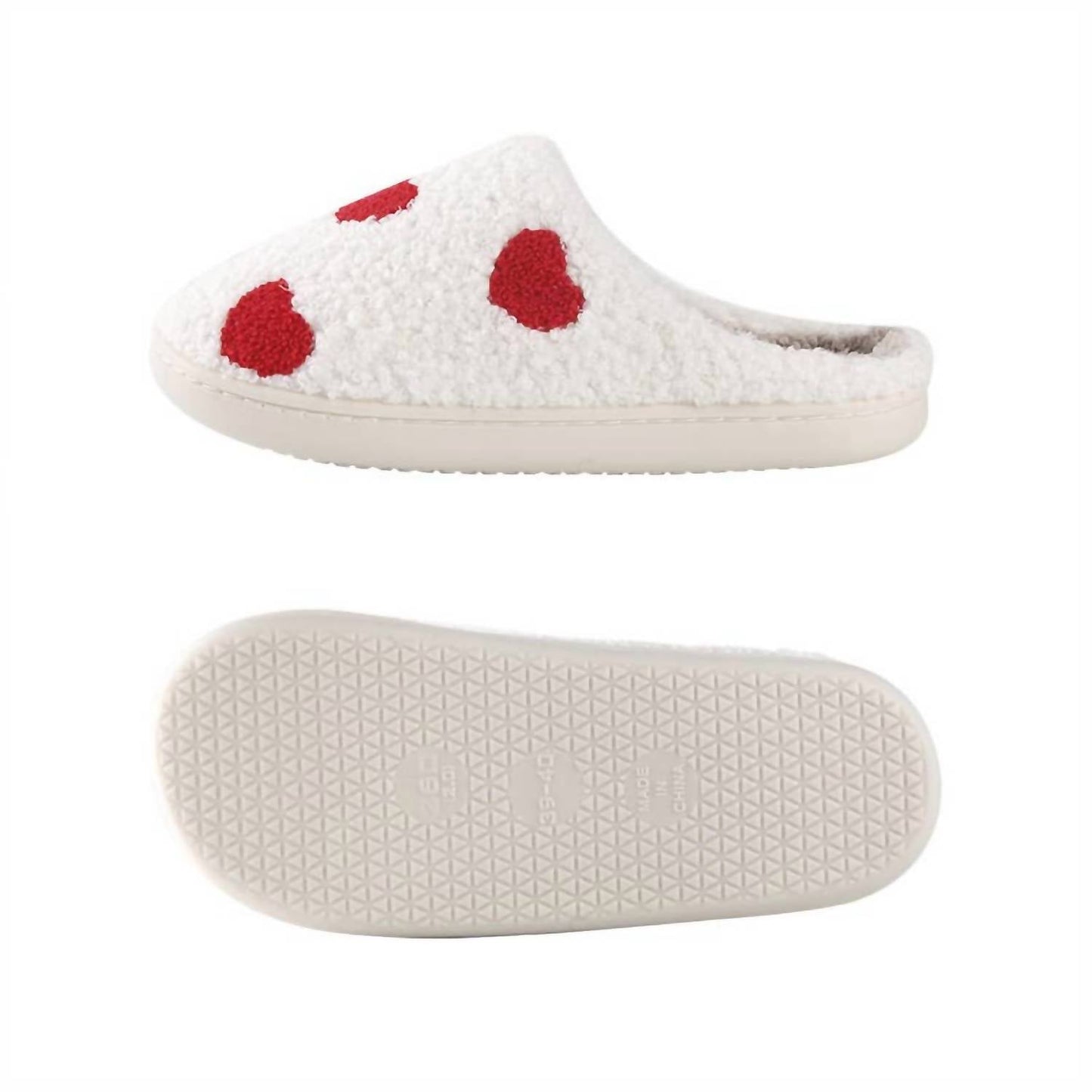 Comely Fashion - Heart Fleece Warm Soft Slipper