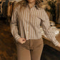 Able - Crop Striped Shirt