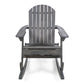 Outdoor Adirondack Rocking Chair With Hand Crafted Details
