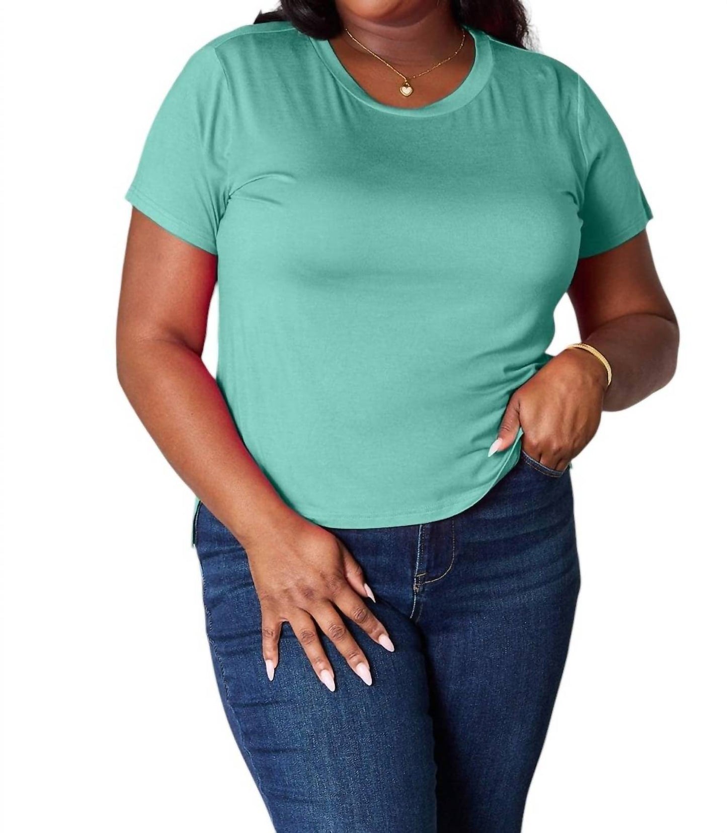 Basic Bae - Full Size Round Neck Short Sleeve T-Shirt