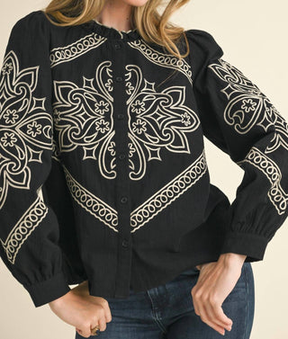 &Merci - Lanie Embroidered Top