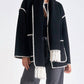 Elan - Whipstitch Detail Jacket Top Set