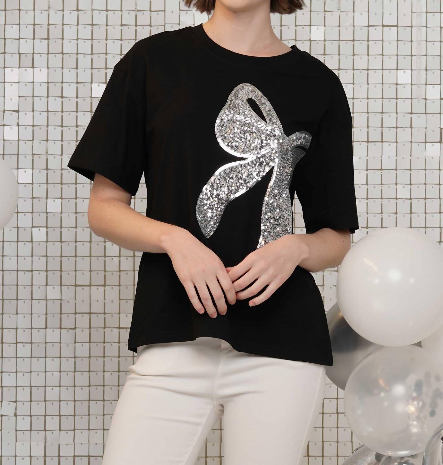 A Thousand Words - Glitter Bow Tee