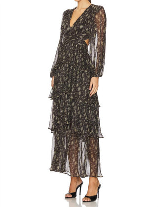 Astr - Anora Floral Tiered Maxi Dress