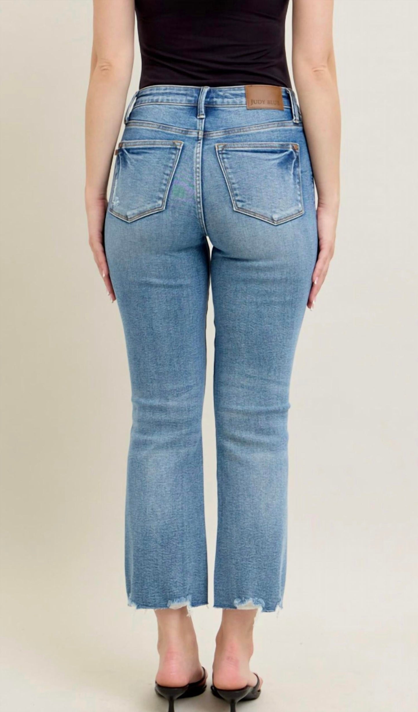Judy Blue - Vintage Wash Destroy Hem Kick Flare