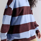 Free People - Classic Striped Oversized Crewneck Top