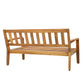 2-Piece Outdoor Teak Acacia Wood Conversation Set