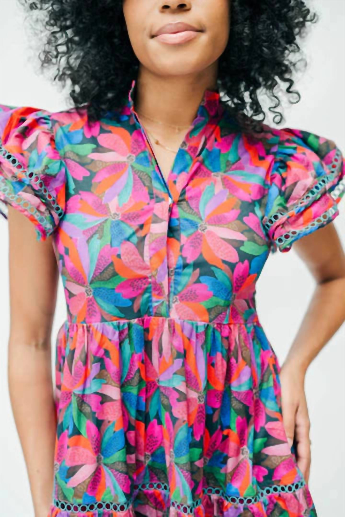 Marie By Victoria Dunn - Desiree Poinsettia Maxi Dress