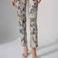 Joseph Ribkoff - Snakeskin Print Straight Leg Pants