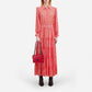 The Kooples - Floral Stripe Tiered Maxi Collared Shirt Dress