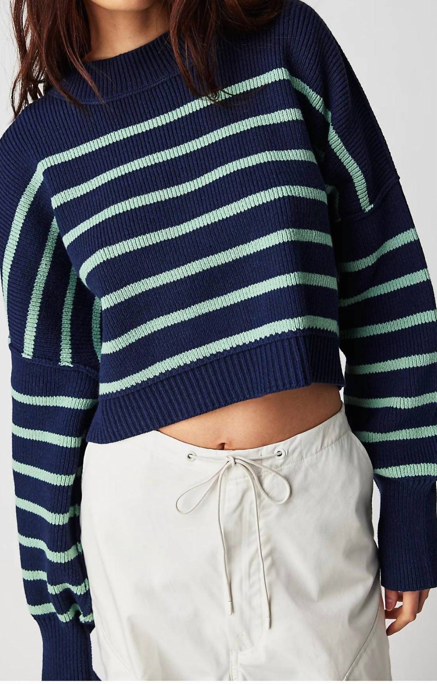 Free People - Easy Street Stripe Crop Pullover