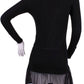 Love Love Tennis - Long Sleeve Monroe Mesh Tennis Dress
