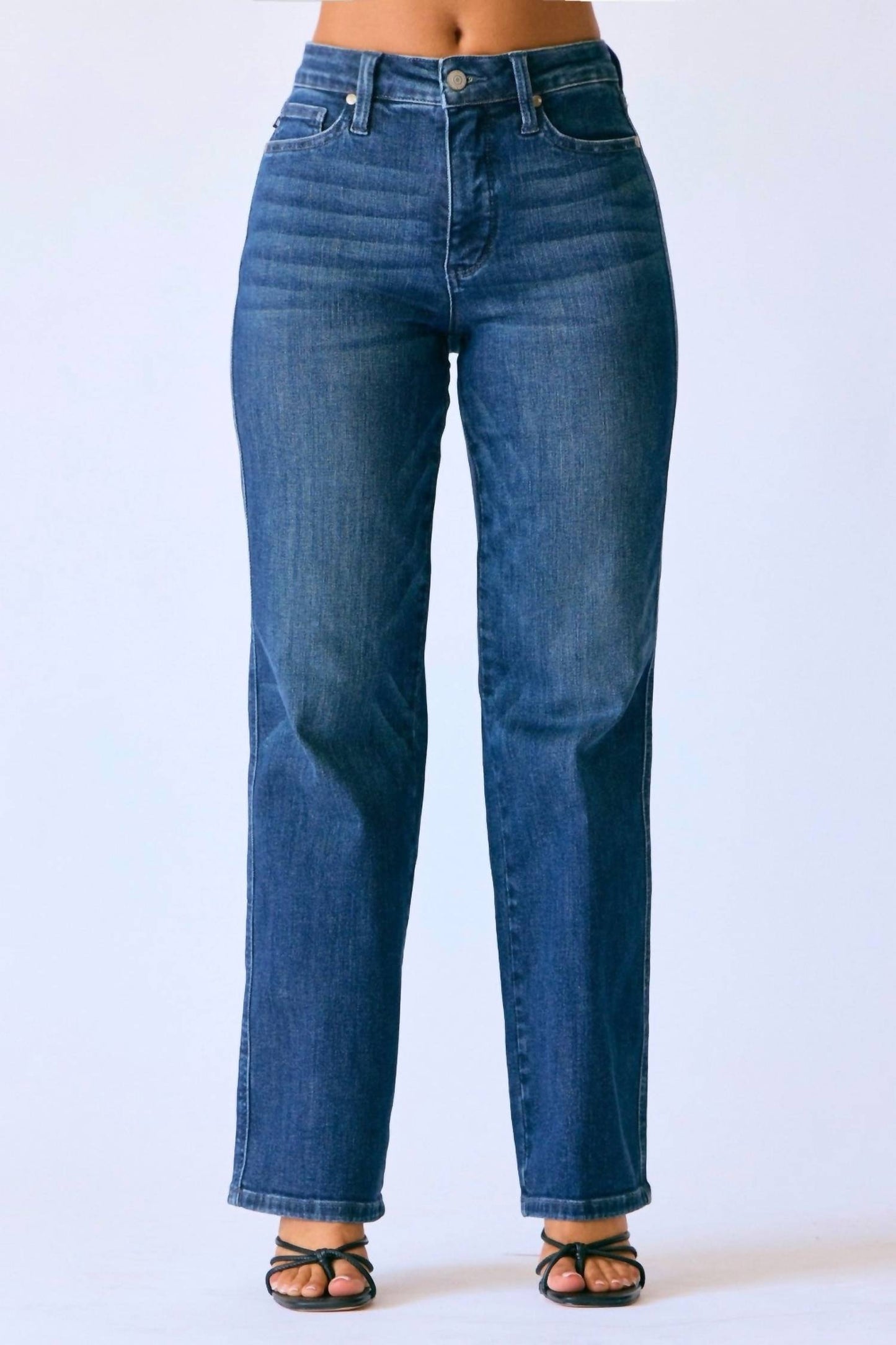 Judy Blue - Straight Tummy Control Jeans - Petite