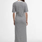 Barbour - Isla Striped Knitted Midi Dress
